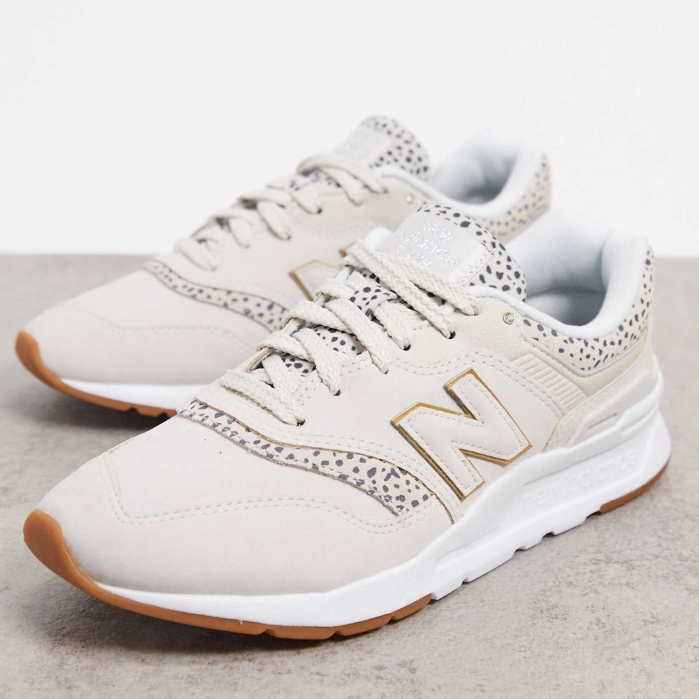 New Balance 997 animal print sneakers